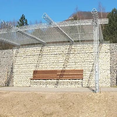 Referenz: Lärmschutzwand Bad Ditzenbach Gesamtansicht Referenz: Lärmschutzwand Bad Ditzenbach Gesamtansicht